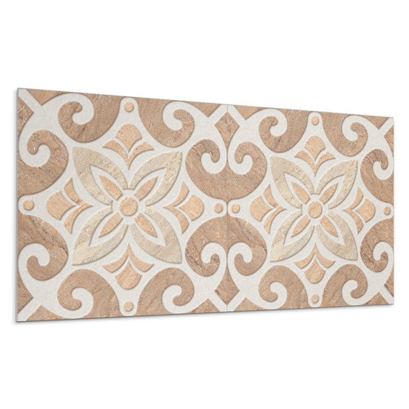 Panel samoprzylepny Wallfluent 120x60 cm Ornamentalny wzór kwiatów w stylu klasycznym 1 szt.