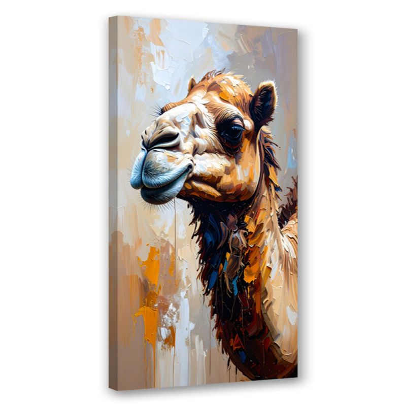 Obraz nowoczesny do salonu biura Feeby Wielbłąd Pustynia Zwierzęta Afryka 60x120cm 1szt