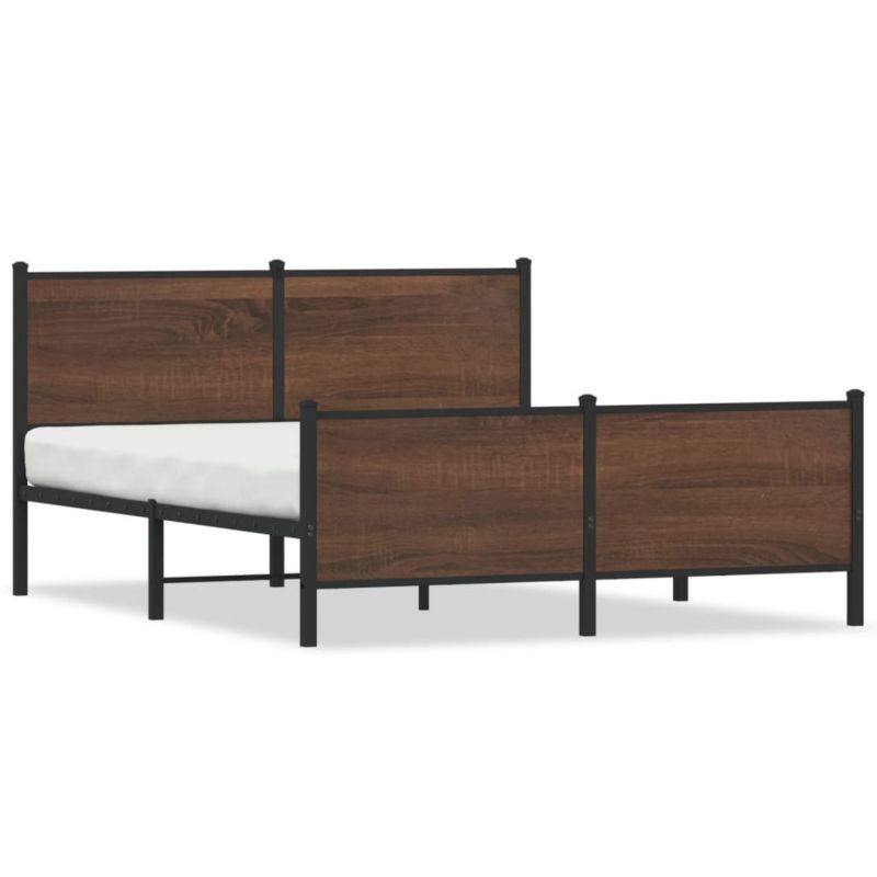 Łóżko metalowe WaszeMeble 150x200 cm brązowy WM-3301371 1 szt.