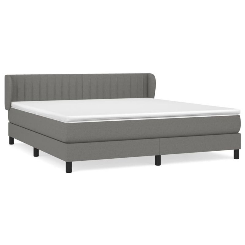 Łóżko kontynentalne WaszeMeble 160x200 cm ciemnoszara WM-3126414 1 szt.