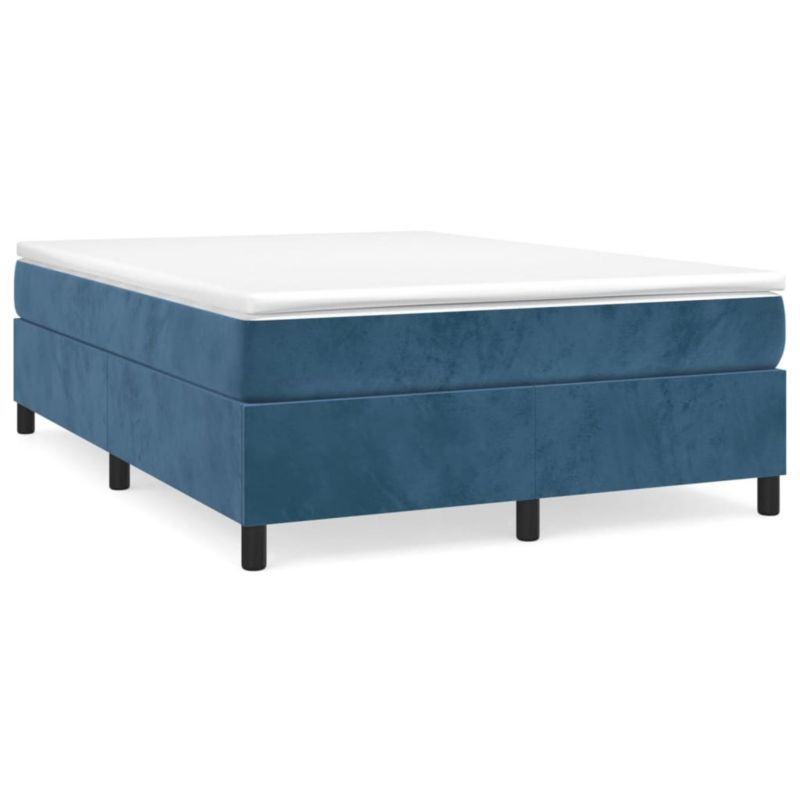 Łóżko kontynentalne WaszeMeble 140x190 cm niebieskie WM-3144679 1 szt.