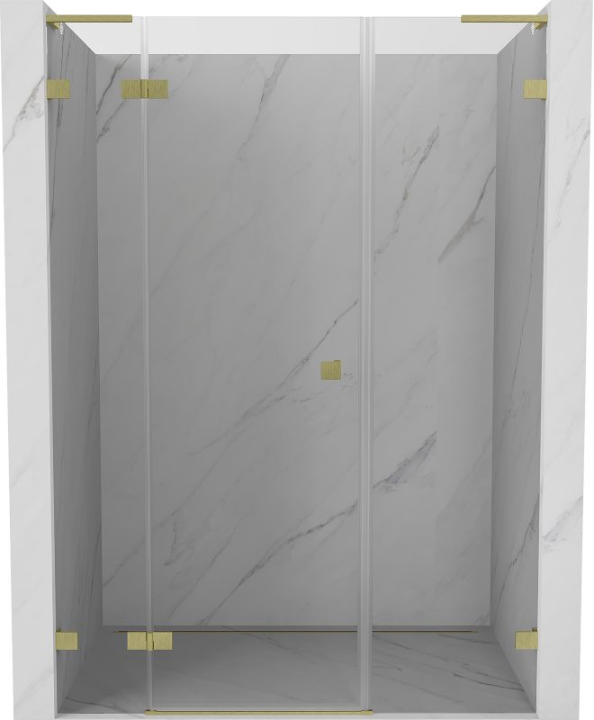Drzwi prysznicowe uchylne Mexen Lunar L złote 125 cm 834SL-125-050-55-00-L 1 szt.