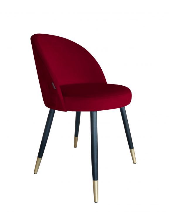 Krzesło TANEW VELVET GOLD bordowe ATOS 1 szt.