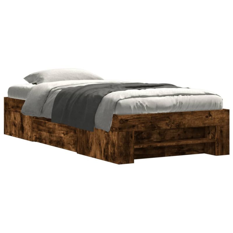Łóżko drewniane WaszeMeble 90x190 cm brązowe WM-3295524 1 szt.