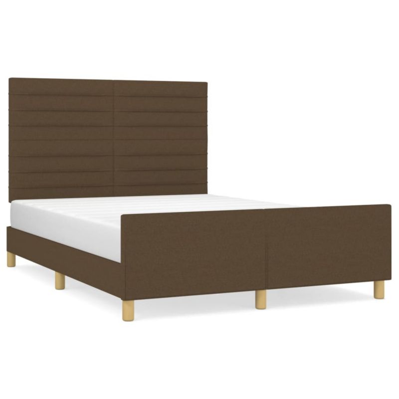 Łóżko tapicerowane WaszeMeble 140x190 cm Brązowe WM-3125133 1 szt.