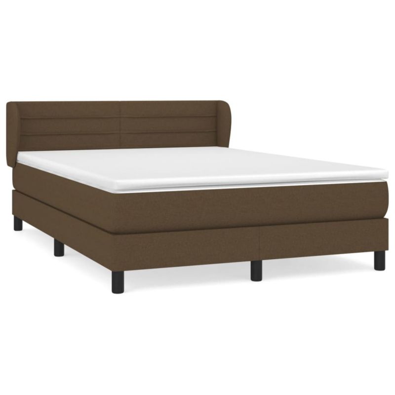Łóżko kontynentalne WaszeMeble 140x190 cm brązowe WM-3126320 1 szt.