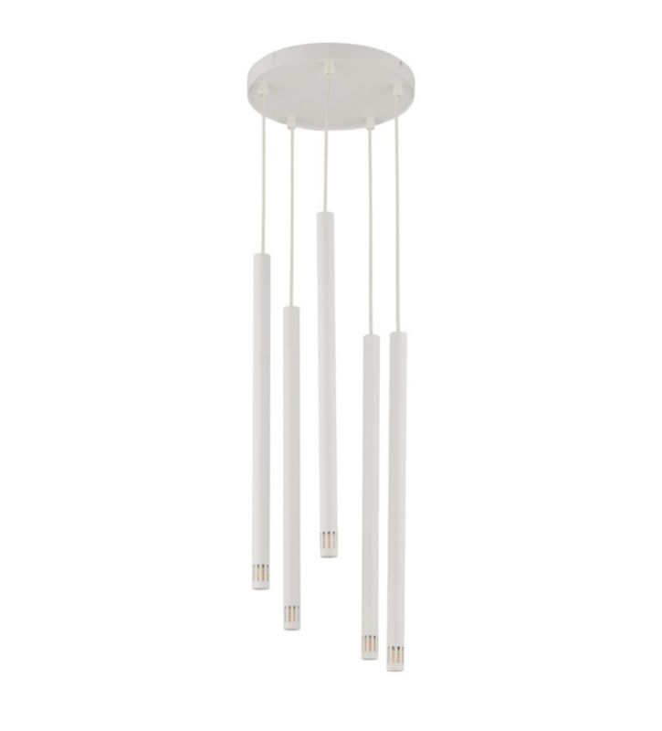 Lampa wisząca Sigma Lighting Sopel Laser 3681 biała nowoczesna 5xG9 x 1 szt.