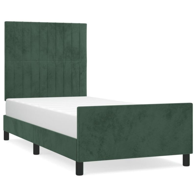 Łóżko tapicerowane WaszeMeble 80x200 cm ciemnozielone WM-3125846 1 szt.