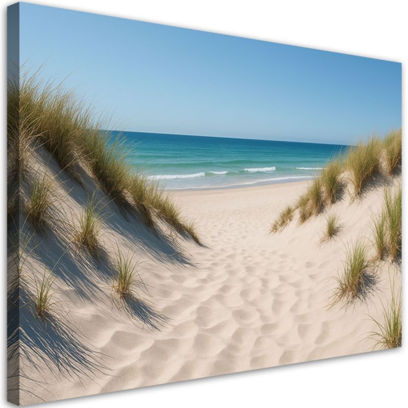 Obraz do salonu sypialni kuchni Feeby Plaża Morze Wydmy Shabby Chic 120x80cm 1szt