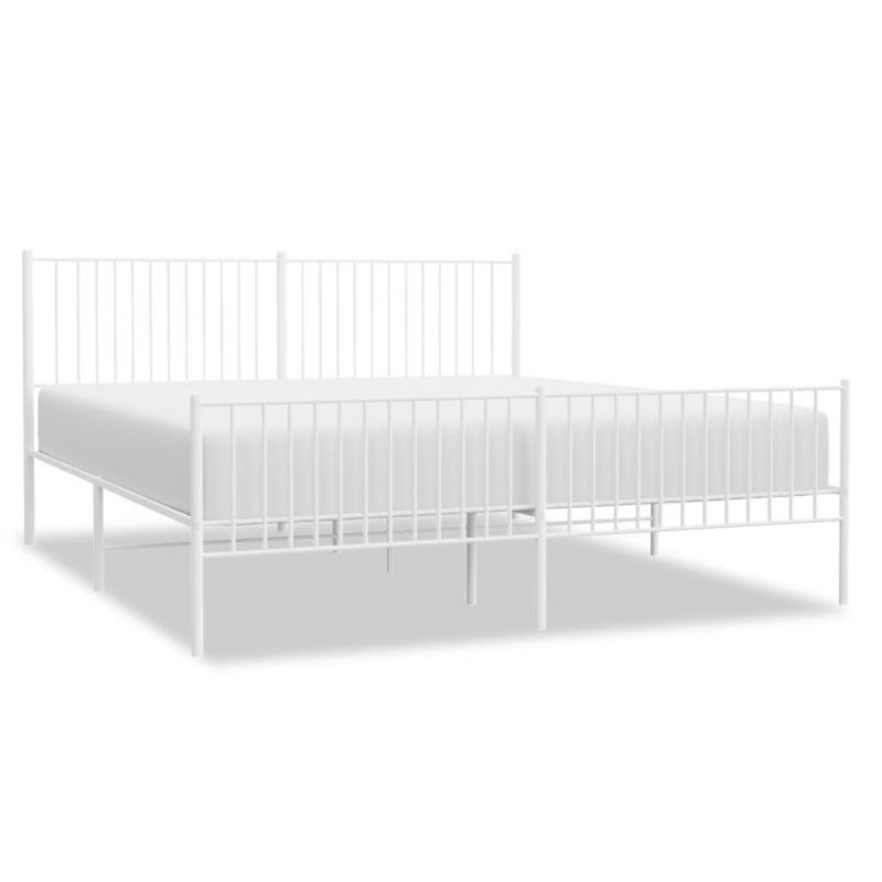 Łóżko metalowe WaszeMeble 193x203 cm biała WM-350955 1 szt.