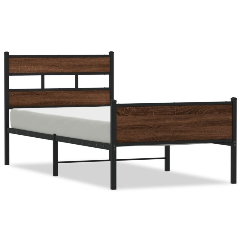 Łóżko metalowe WaszeMeble 100x190 cm brązowy WM-4017338 1 szt.