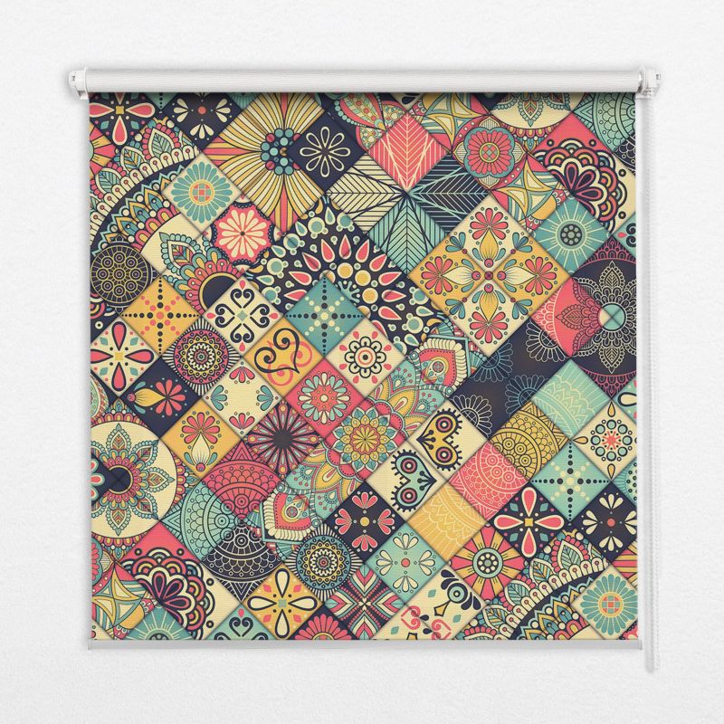 Roleta do salonu Tulup 90x140 cm Kolorowe Kafle 1 szt.