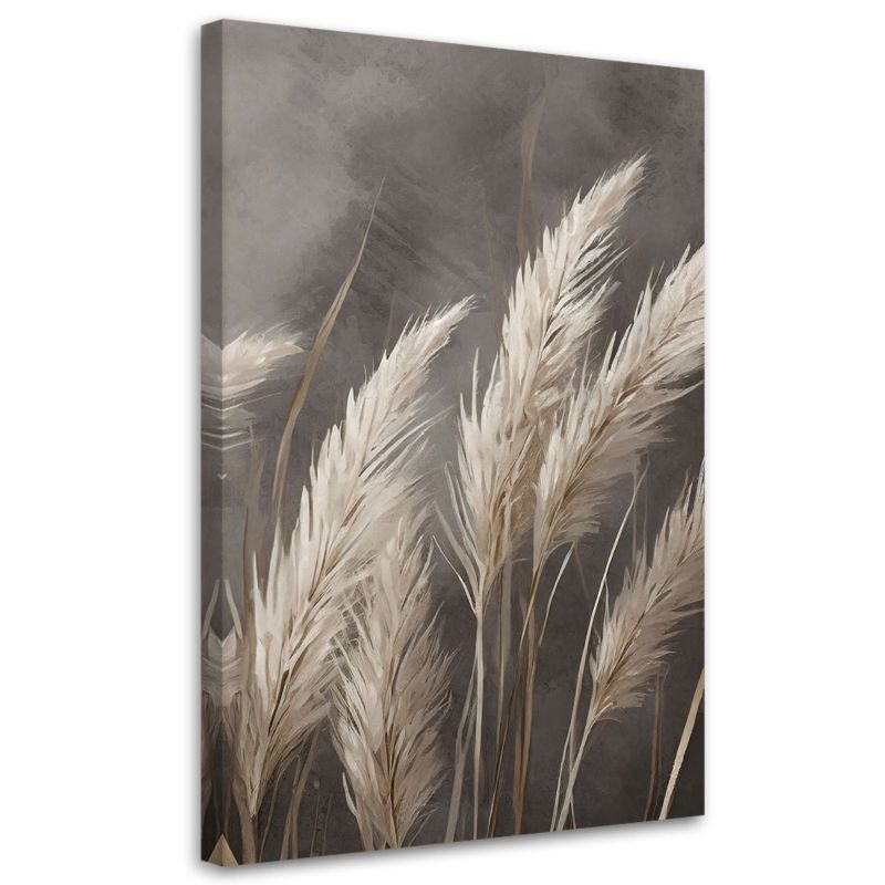 Obraz na płótnie Feeby trawa natura botanika beżowy 40x60cm 1szt