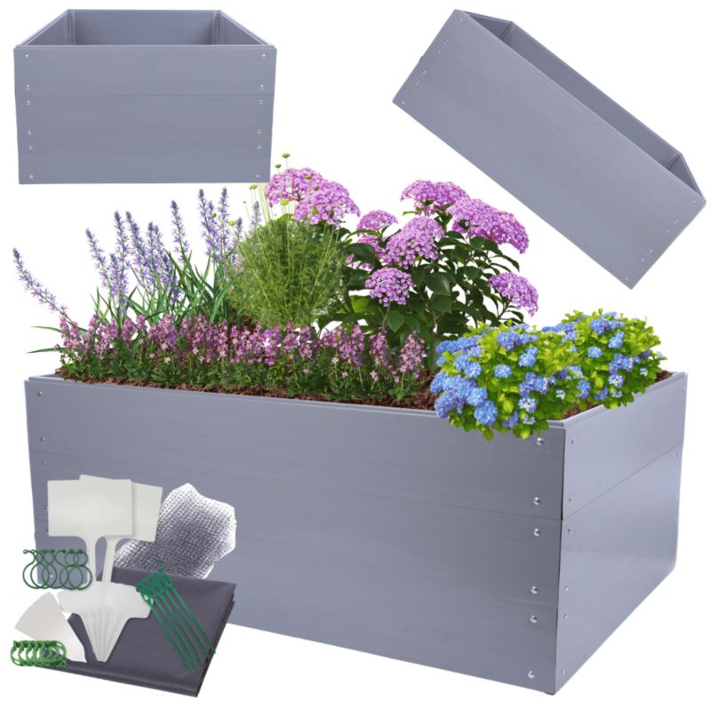 Skrzynia na warzywa MODO24 modułowa plastikowa trwała odporna na warunki atmosferyczne 60x140x120 cm 1 szt.