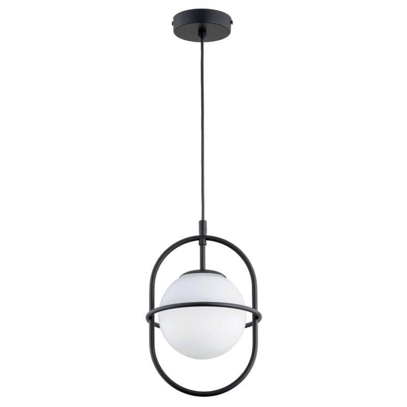 Lampa wisząca Alfa Juno czarno-biała wym: 85 x 20 x 20 cm 1xE14 x 10W 1 szt.