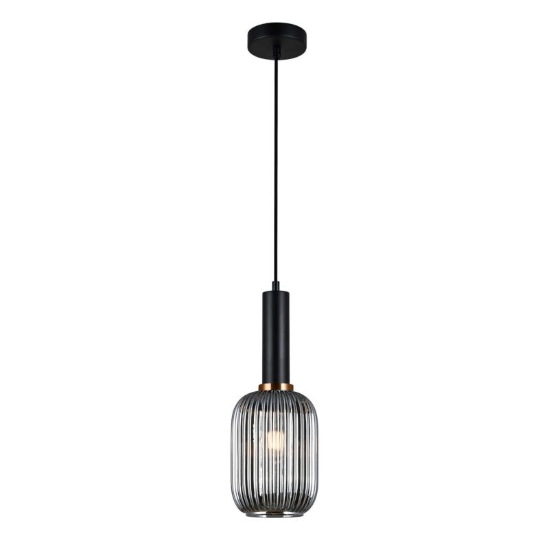 Lampa sufitowa wisząca Italux Antiola 1355 czarna nowoczesna 1xE27 x 1 szt.