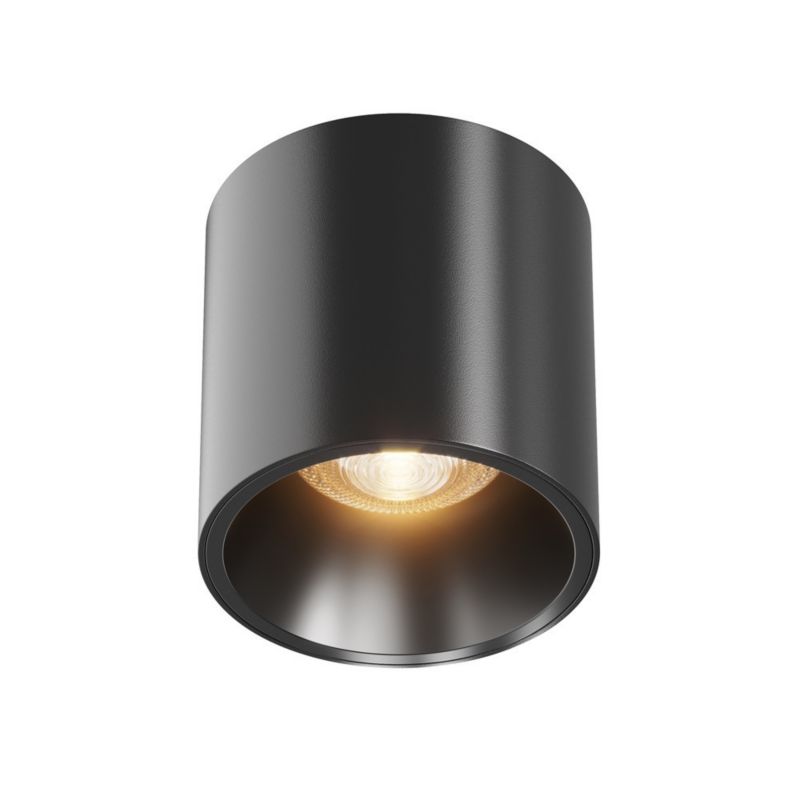 Lampa sufitowa Maytoni Alfa Led czarna wym: 7 x 7 cm wbudowany LED 12W 3000K 840lm 1 szt.