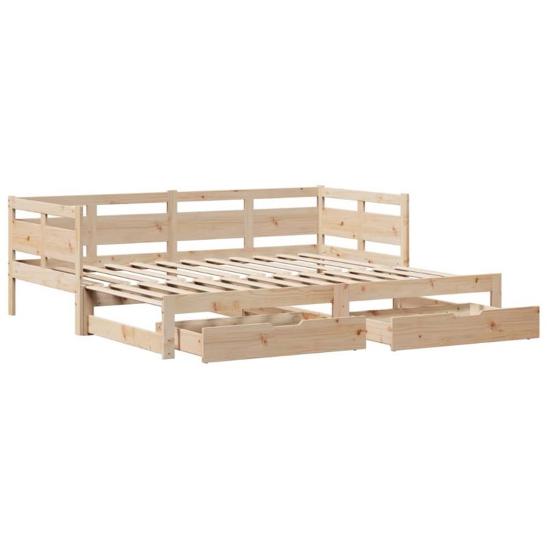 Łóżko dzienne WaszeMeble 80x200 cm brązowe WM-3302233 1 szt.