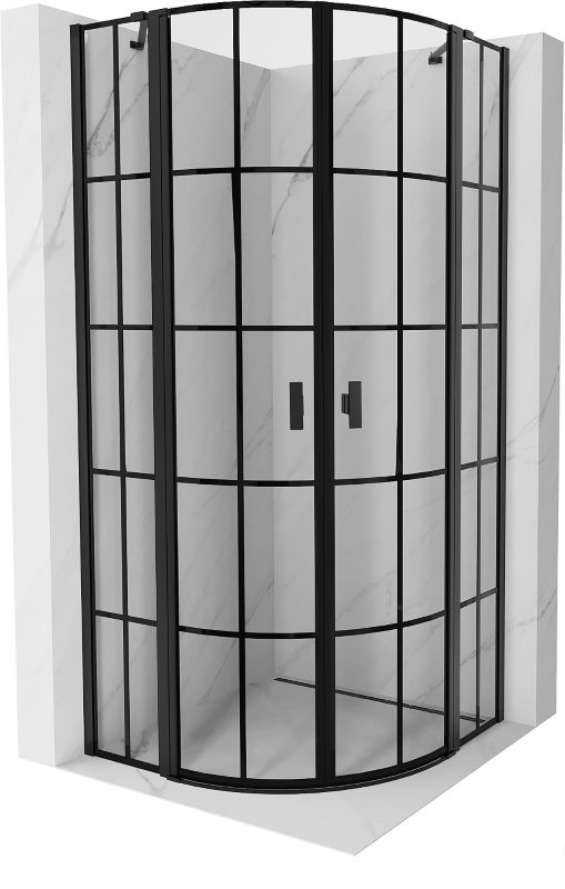 Kabina prysznicowa Mexen Mist czarna 100 x 100 cm - 8A32-100-100-70-77 1 szt.