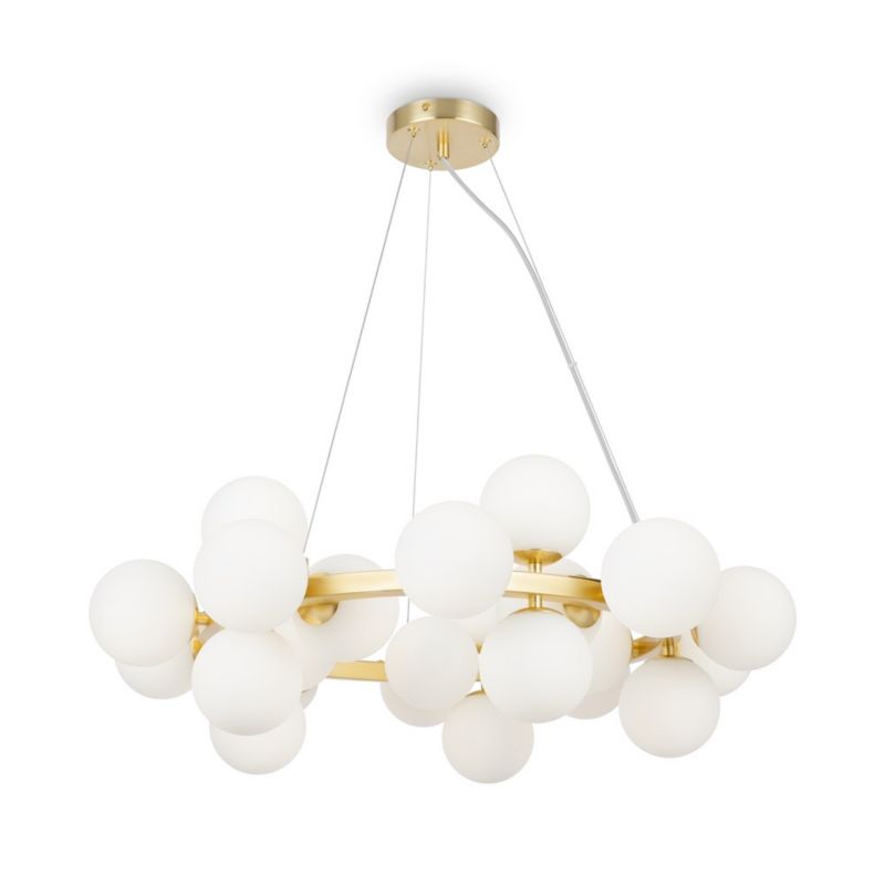 Lampa wisząca Maytoni Dallas mosiężno-złota wym: 122,5 x 23,8 x 123,5 cm 25xG9 x 28W 1 szt.