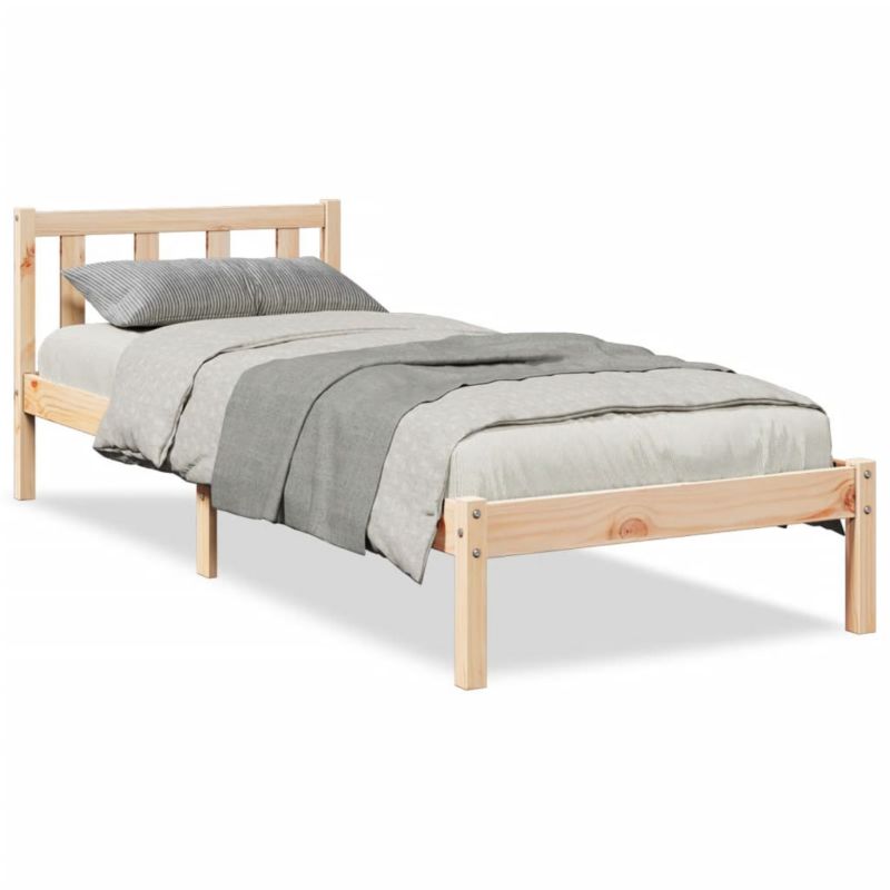 Łóżko drewniane WaszeMeble 100x220 cm brązowe WM-852446 1 szt.