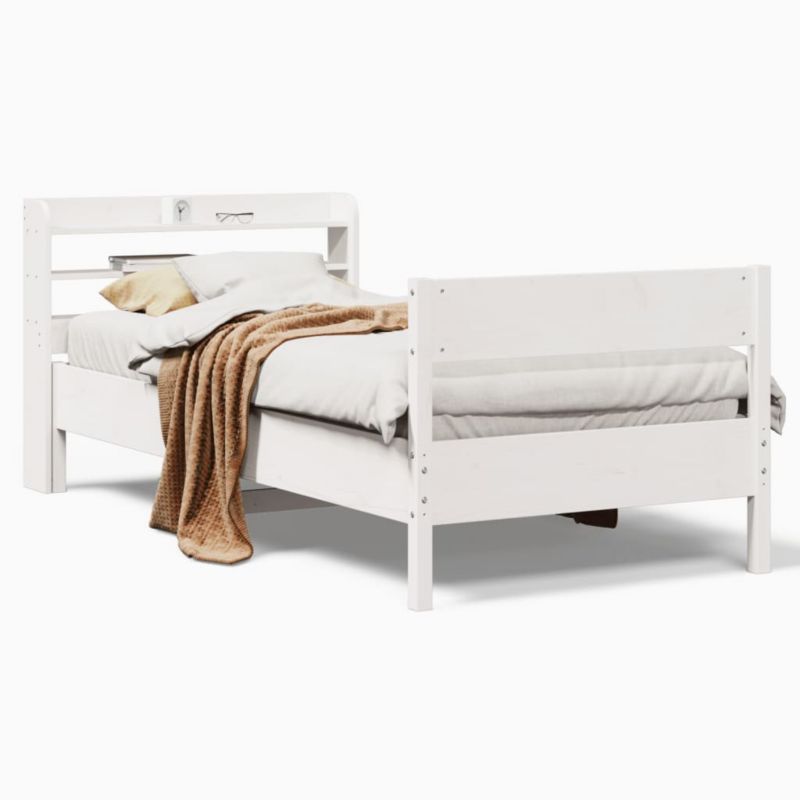 Łóżko drewniane WaszeMeble 75x190 cm biała WM-3306952 1 szt.