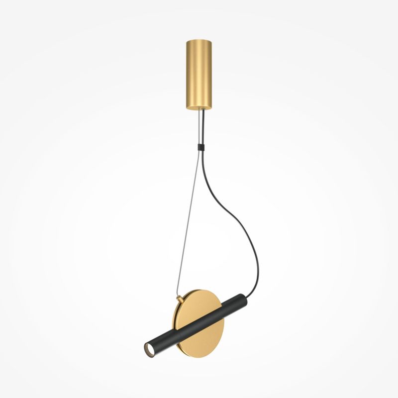 Lampa wisząca Maytoni Enigma 3398 mosiężno-złota designerska wbudowany LED 5W 1 szt.