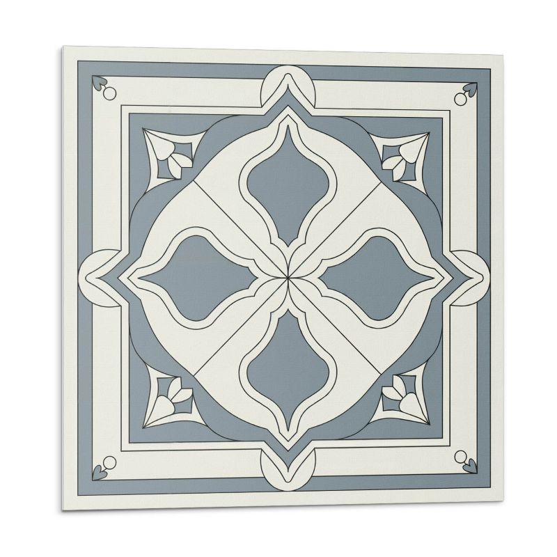 Kafelki samoprzylepne Wallfluent 50x50 cm Kwiatowy wzór na kafelkach 4 szt.