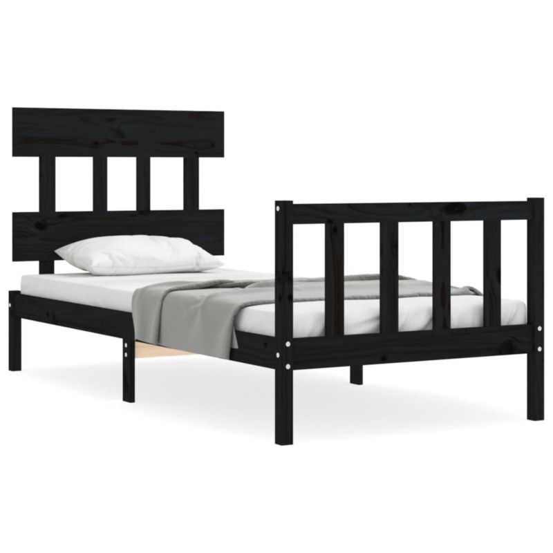 Łóżko drewniane WaszeMeble czarna WM-3193300 1 szt.