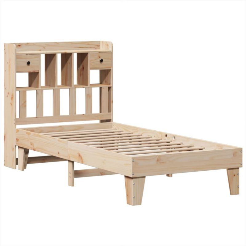 Łóżko drewniane WaszeMeble 100x200 cm brązowe WM-3308849 1 szt.