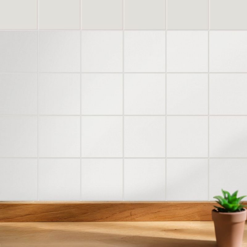 Naklejki na płytki Wallfluent 20x20 cm Kolor Ivory szybka renowacja 24 szt.