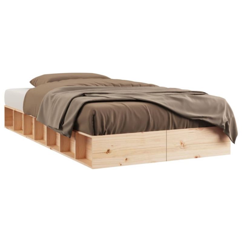 Łóżko drewniane WaszeMeble 100x200 cm brązowe WM-820686 1 szt.