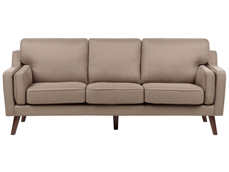 Sofa Lokka Jasnobrązowy dla 3 osób 1 szt.