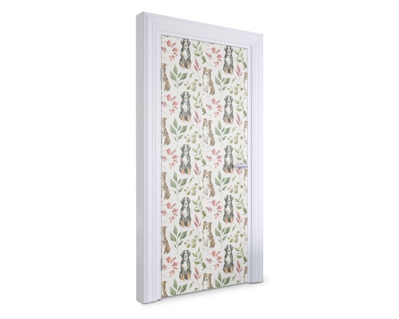 Naklejka samoprzylepna na drzwi Wallfluent 95x205 cm Trzy koty 1 szt.