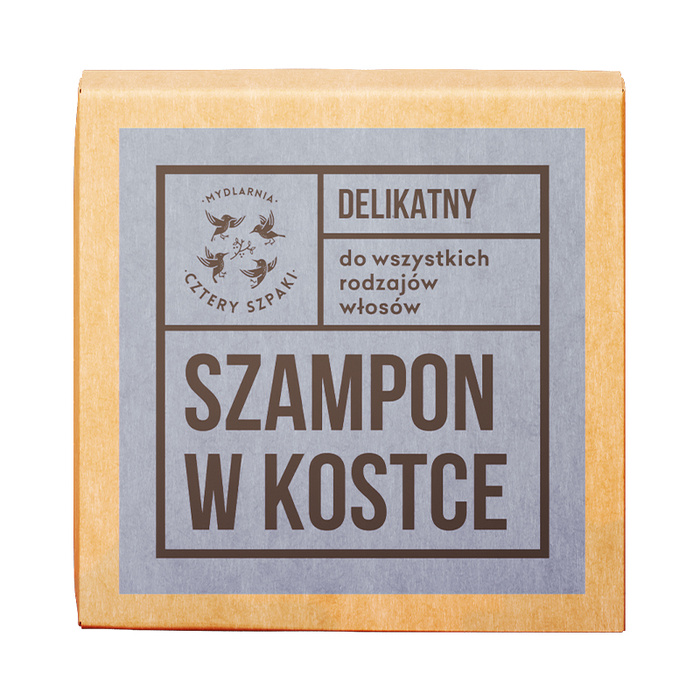 4 Szpaki delikatny szampon do włosów w kostce