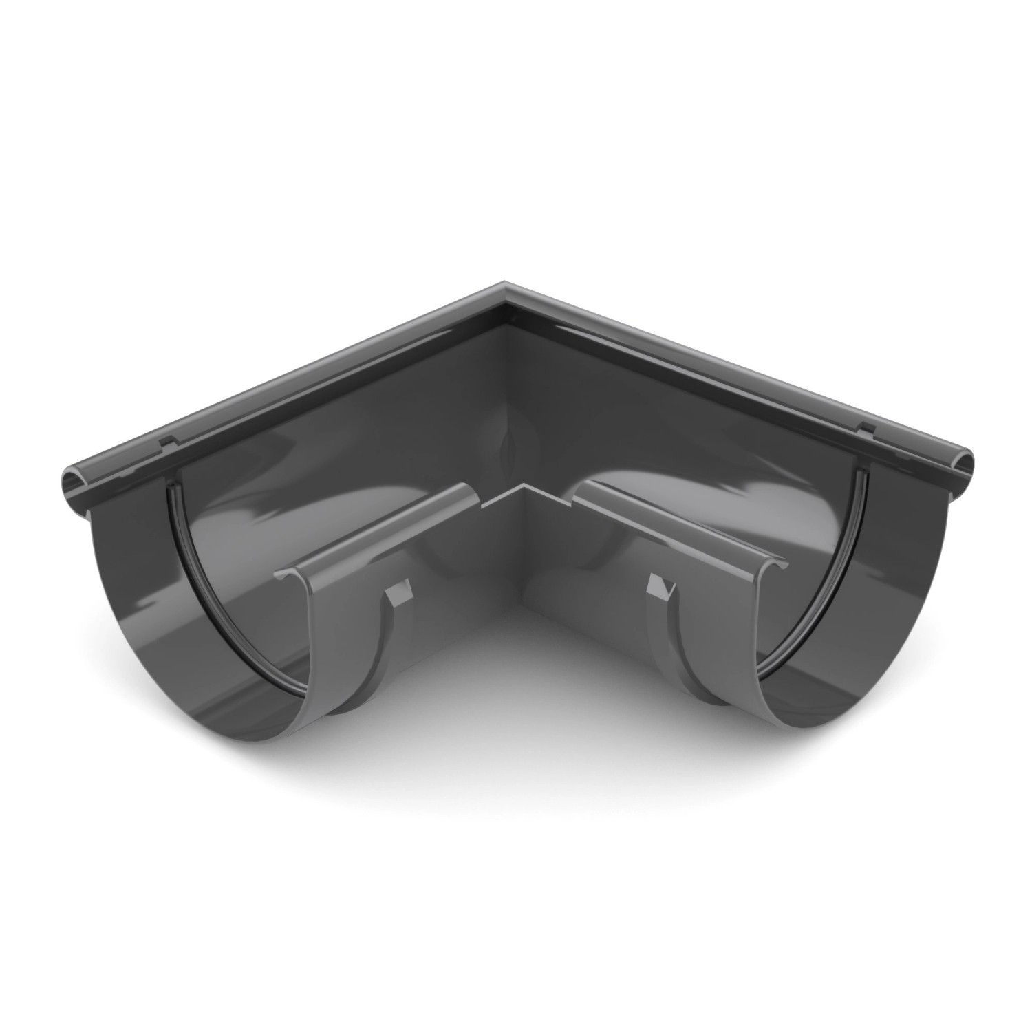 Bryza Narożnik zew. 125 mm PVC grafit