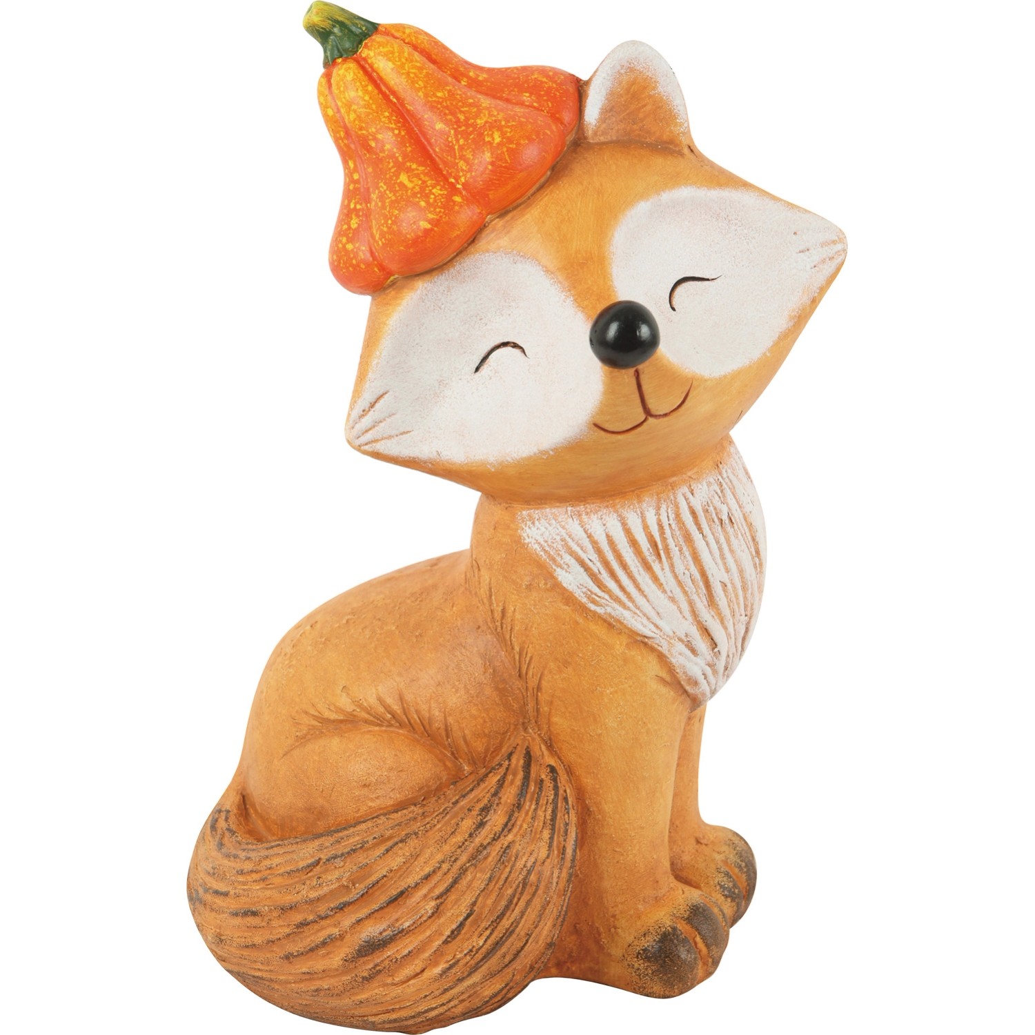 Figurka dekoracyjna LISEK Z DYNIĄ - wys. 35 cm