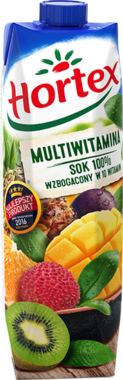 Outlet: WAŻNY DO 2025-09-30 Sok multiwitamina Hortex, karton, 1l
