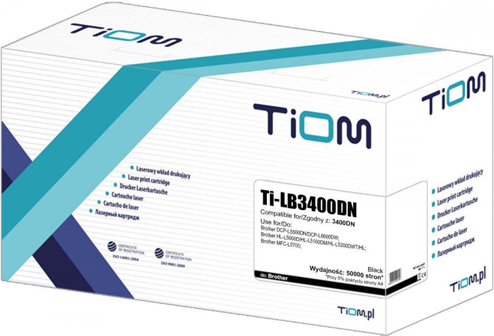 Bęben Tiom Ti-LB3400DN (DR3400), 50000 stron, black (czarny)
