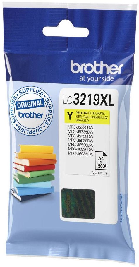 Tusz Brother (LC3219XLY), 1500 stron, yellow (żółty)