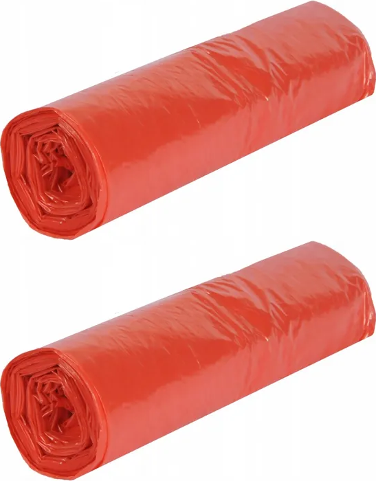 2x Worki na śmieci Merida Economy, na odpady zmieszane, 60l, 50 sztuk, czerwony