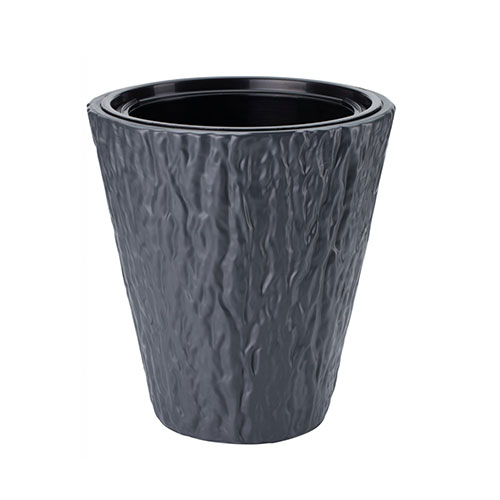 1 buc, Set de mască și ghiveci Kora, antracit, 30 cm - : Mod de ambalare: 1 buc