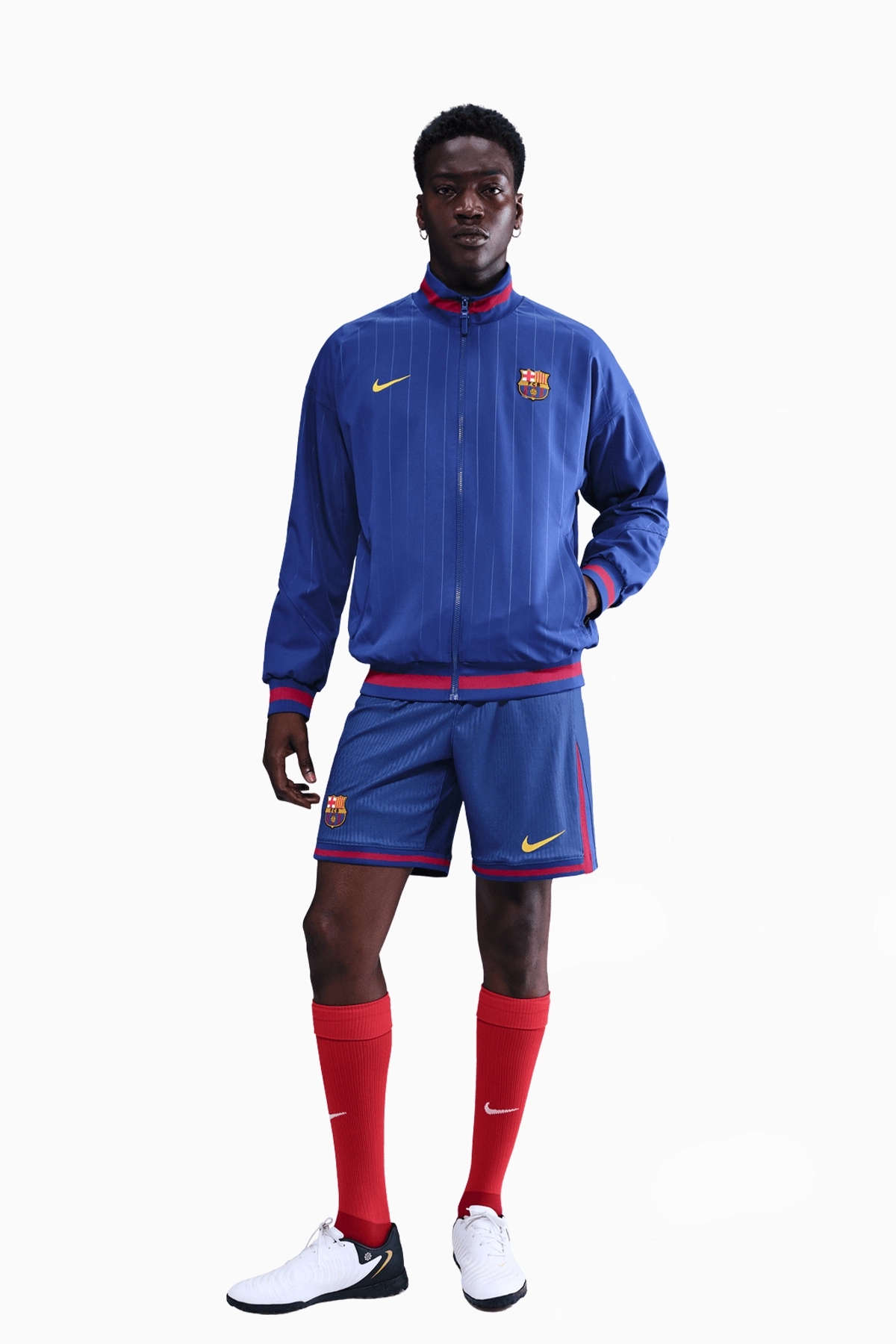 Kurtka Nike FC Barcelona 25/26 Strike Anthem - Niebieski