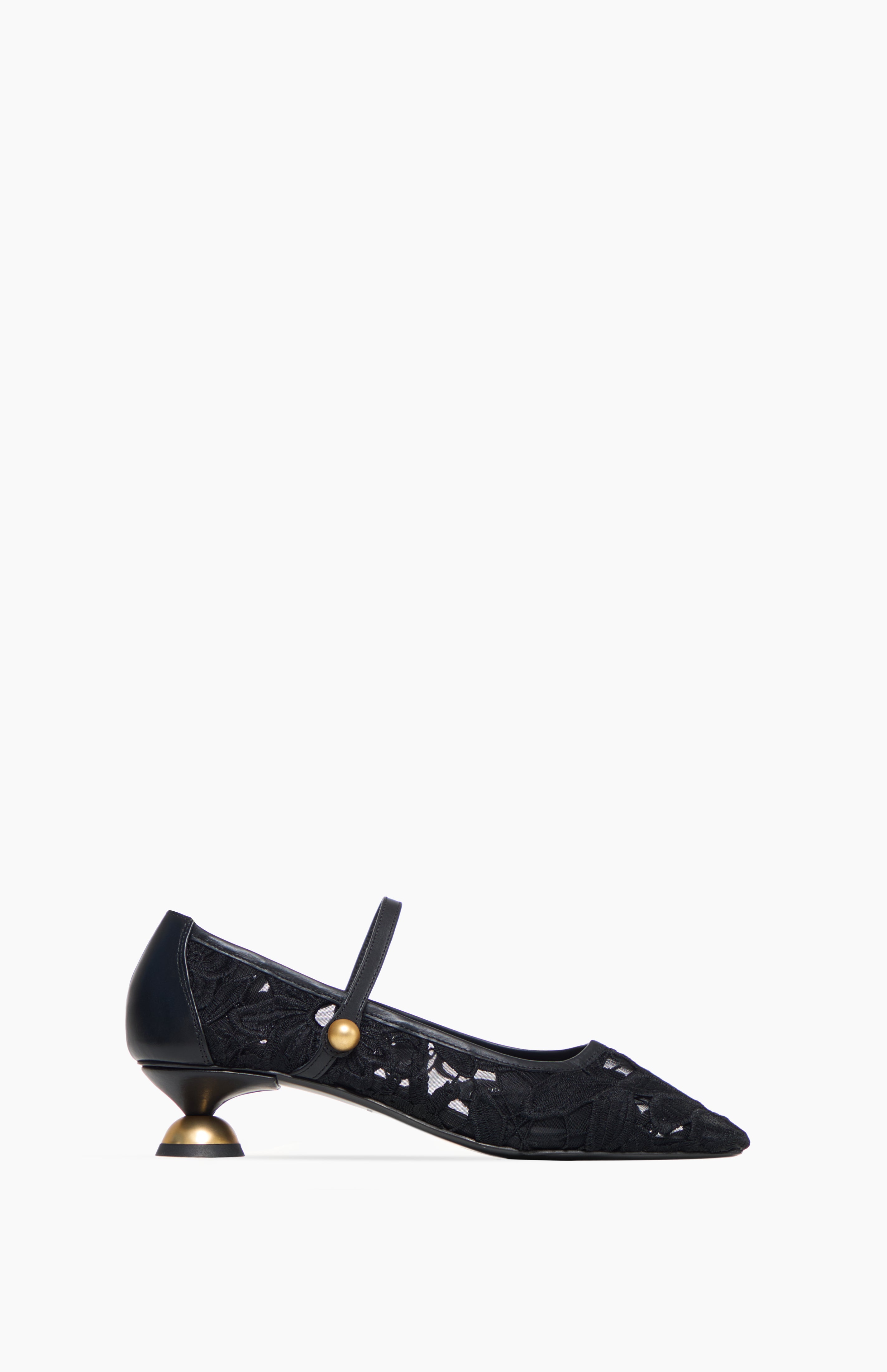 Czółenka na obcasie COCO ONYX BLACK 40 - Vanda Novak