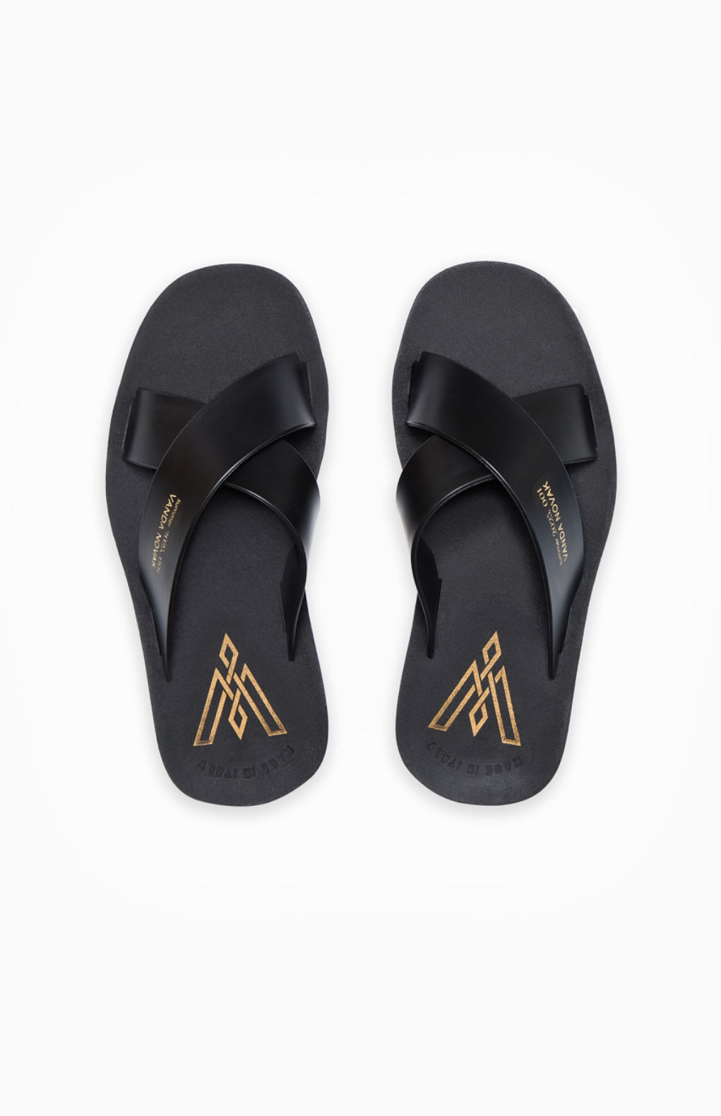 Letnie klapki NIKKI DEEP BLACK 37-38 - Vanda Novak