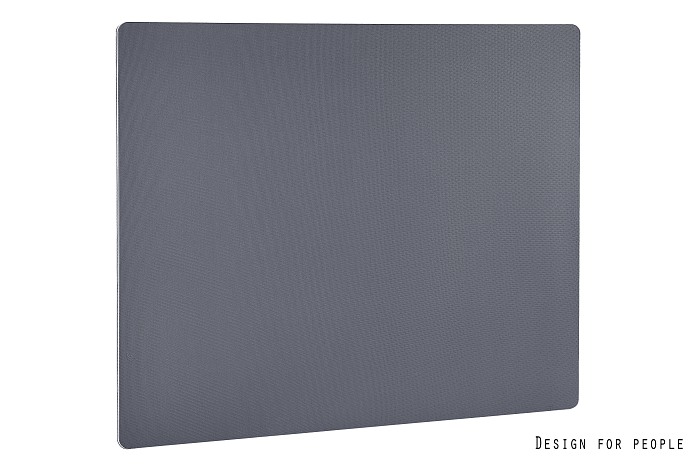 PRZEGRODA BIURKOWA 140X120 (Kolor obrzeża: biały, Kolor tkaniny: szara)