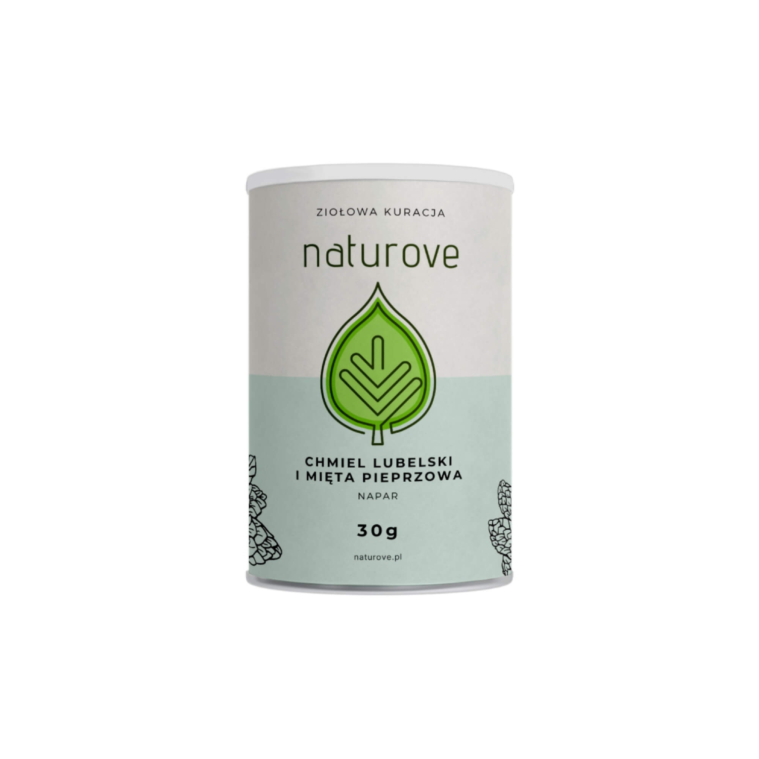 Naturove napar z chmielu i mięty pieprzowej, trawienie, 30 g (data ważności: 30.09.2025)