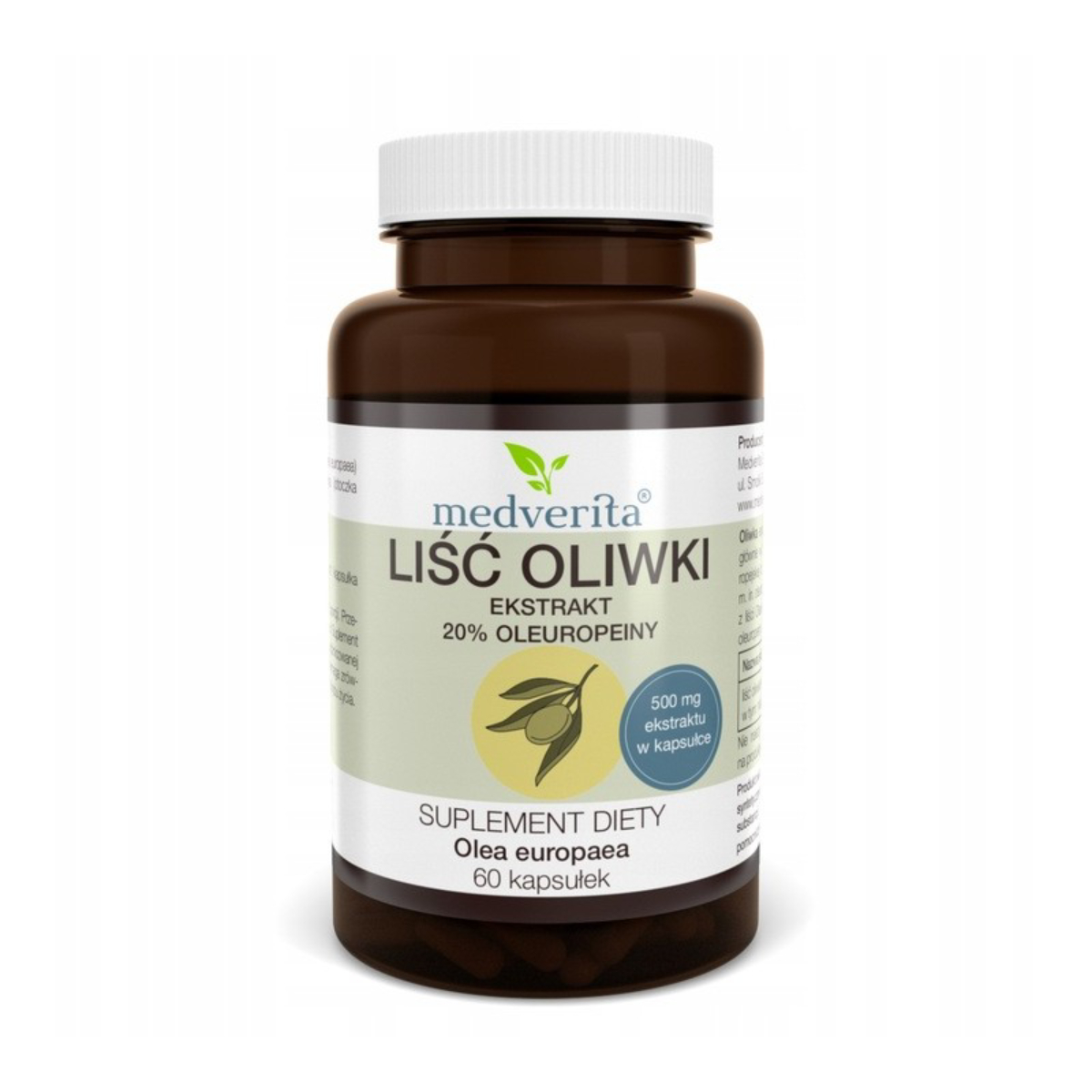 Medverita liść oliwny, 60 kapsułek