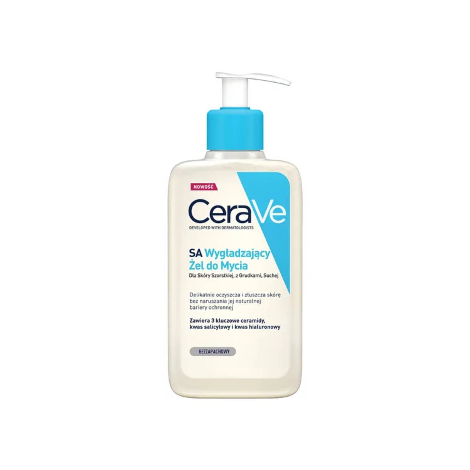 Cerave - wygładzający żel do mycia, skóra sucha i szorstka, 473 ml