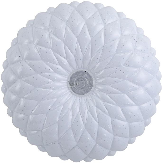 Italux Auris lampa podsufitowa 1x18 W biała PLF-53749-M-CL